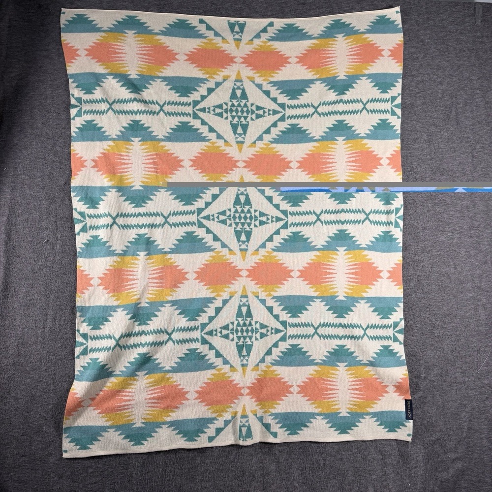Pendleton Falcon Cove Cotton Baby Blanket 30 X 40 Southwestern Cowboy Aztec